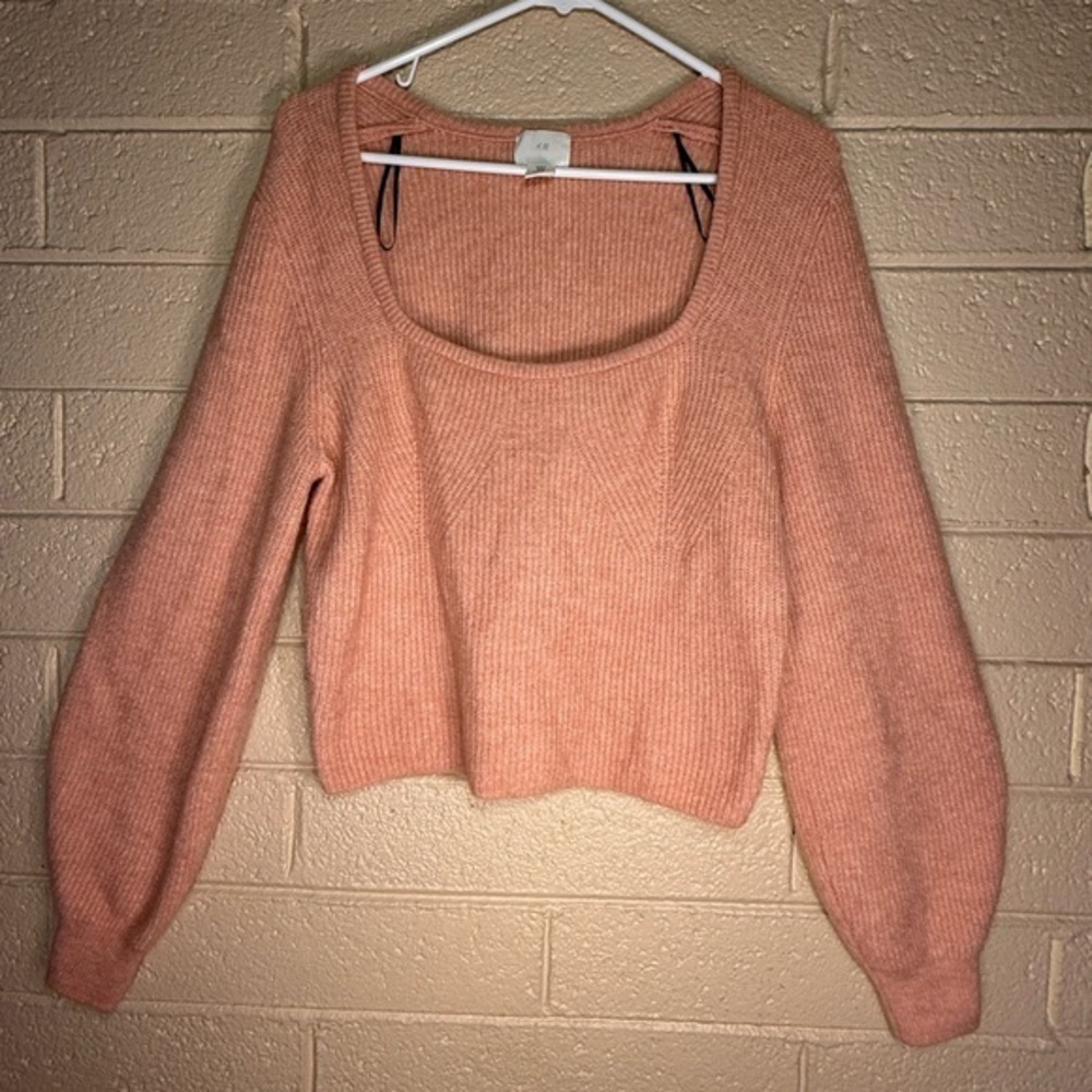 H&M Blush Orange Knit Top